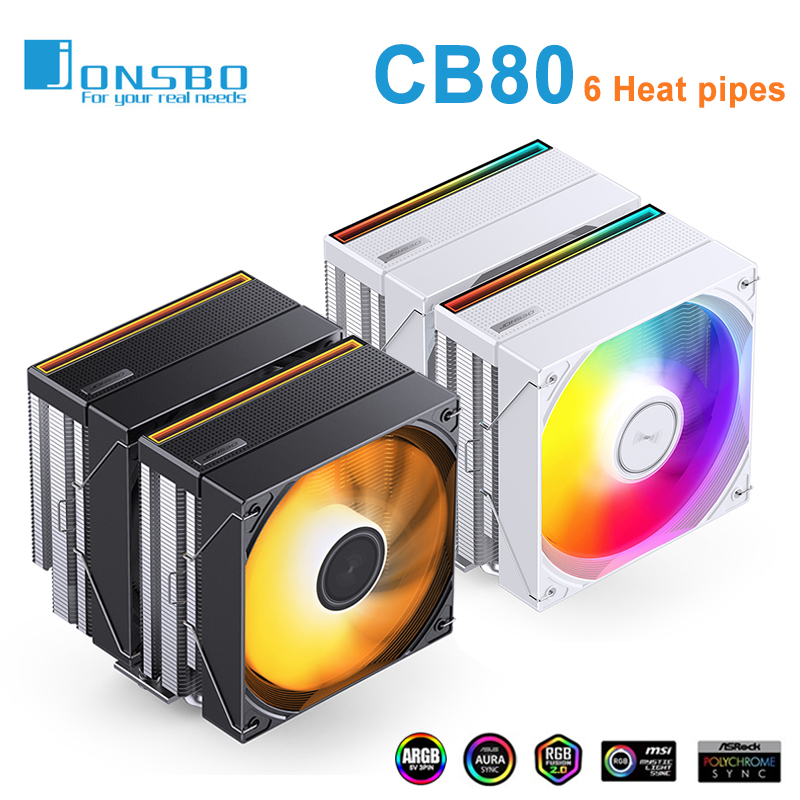 Table Tennis Double - Jonsbo CB80 Air-cooled Radiator 6 Heatpipes