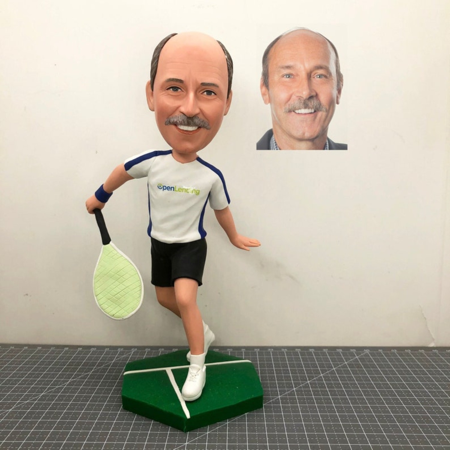 Table Tennis Athlete - Custom Badminton Bobblehead Tennis Bobblehead Table