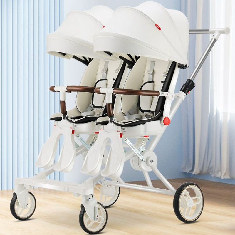 Table Tennis Double - Double Portable Baby Carriage Twins Stroller