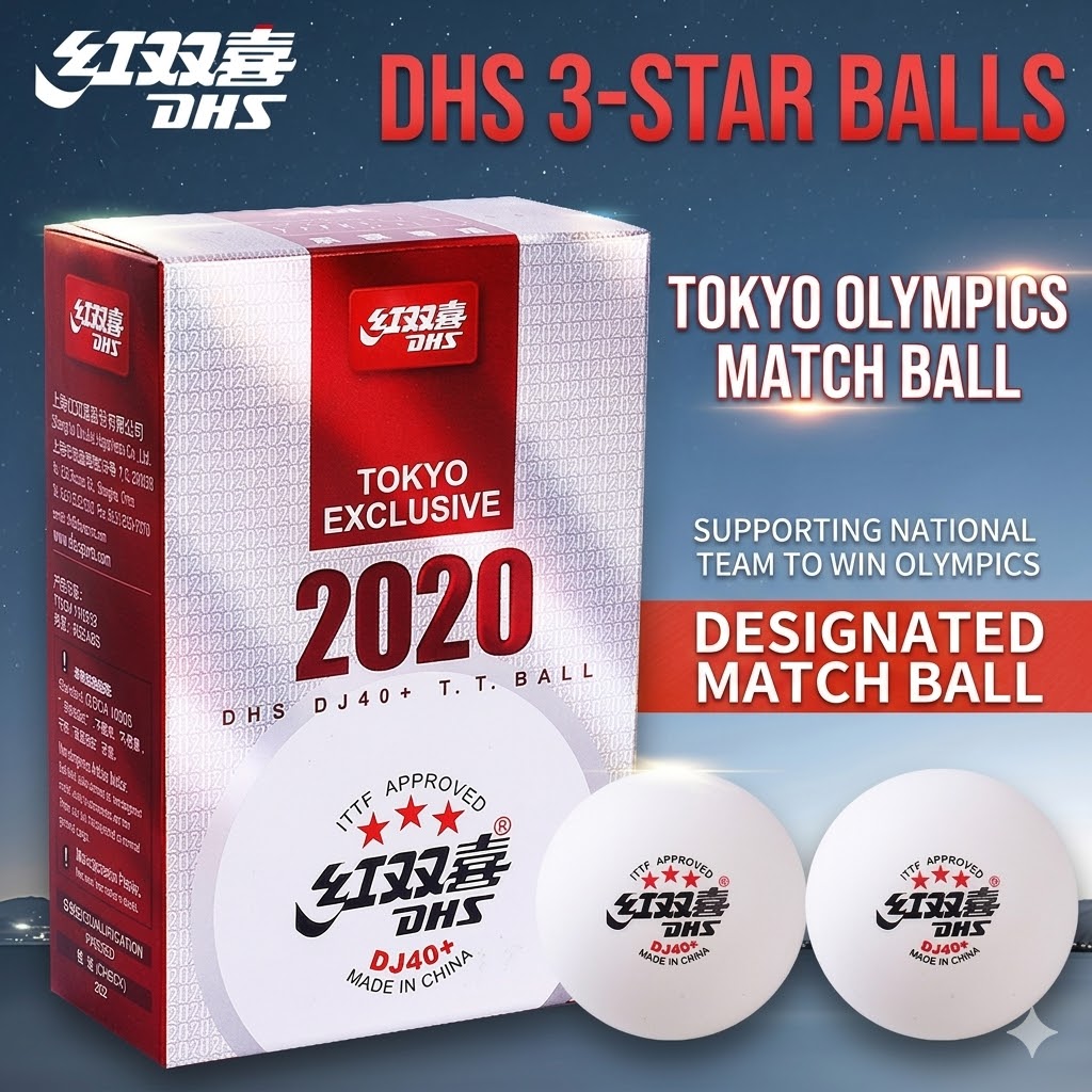 Table Tennis Daily - 6pcs Original DHS WTT Ping Pong