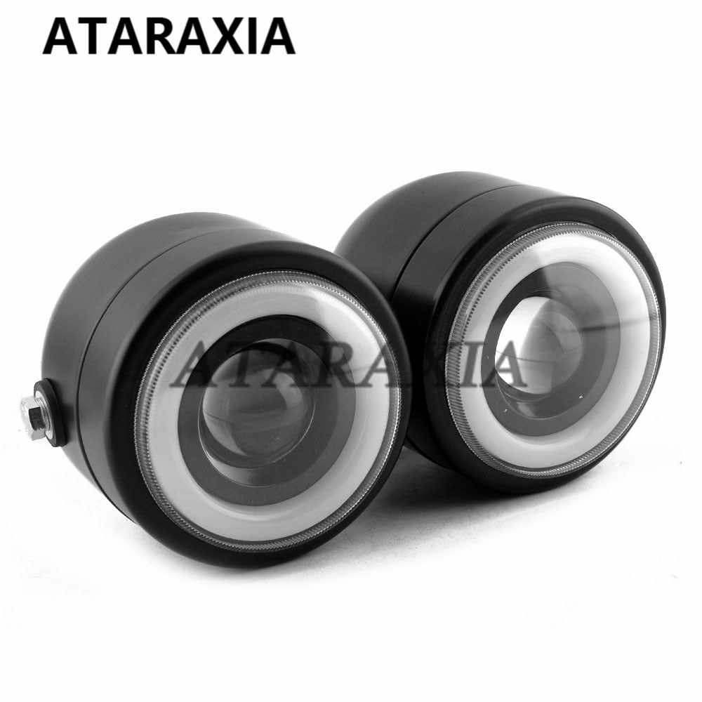 Table Tennis Double - Motorcycle Headlight Black Clear For Custom