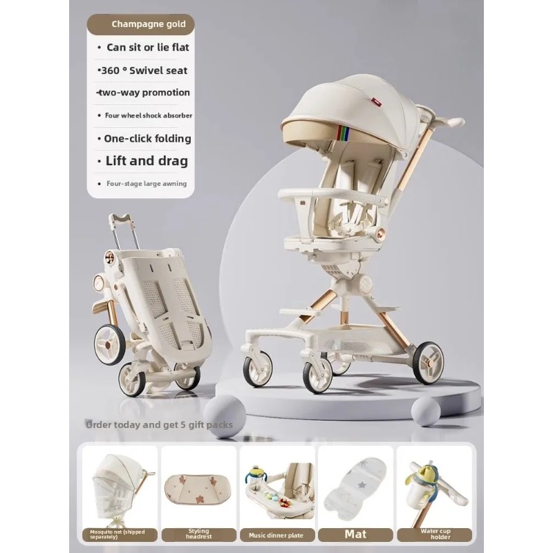 Table Tennis Double - Lightweight Foldable Twin Baby Stroller Double
