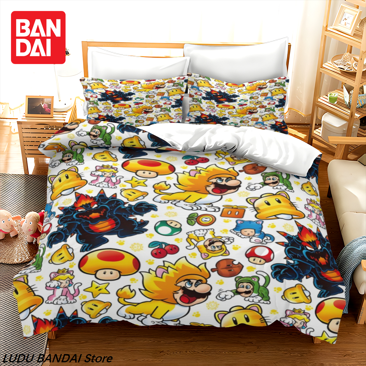 Super Mario Bedding Set 3D Ani - Table Tennis Double 评论和价格