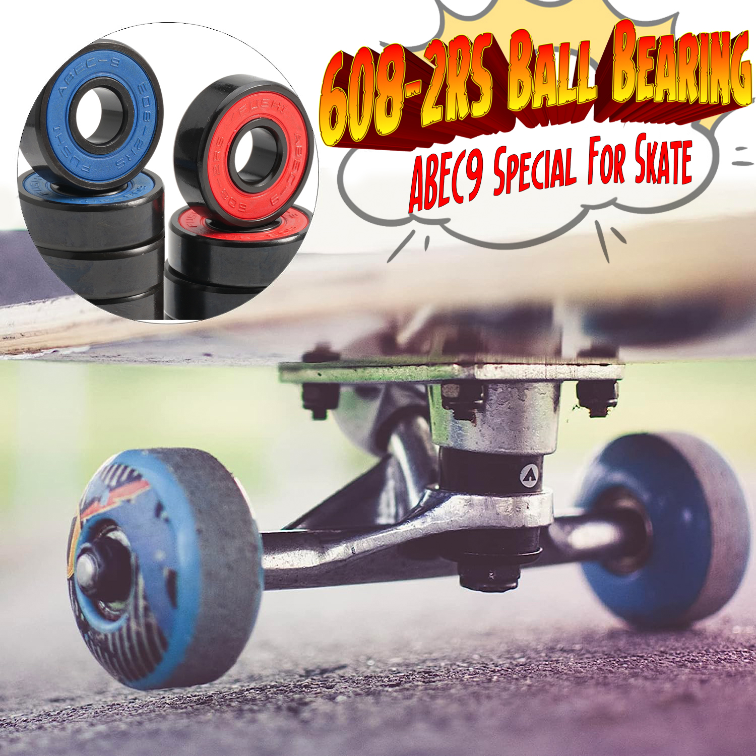 608RS 8*22*7 mm ABEC-9 Skatebo - Table Tennis 11 评论和价格