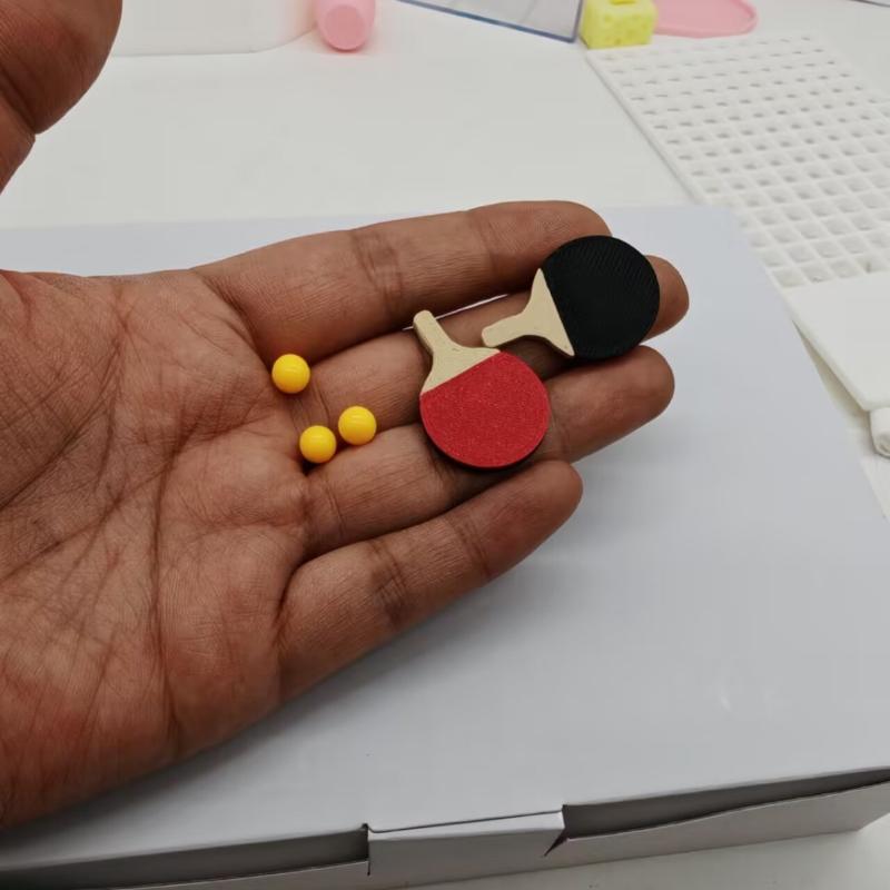 1Set Dollhouse Miniature Ping  - Table Tennis Daily 评论和价格