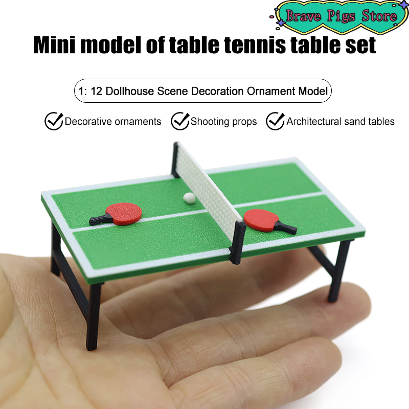1:12 Miniature Table Tennis Ra - Table Tennis No 1 评论和价格