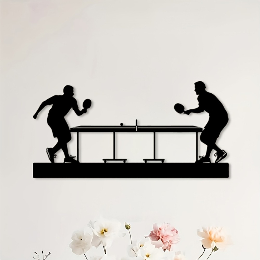 Iron Wall Art Table Tennis Pla - Table Tennis Athlete 评论和价格