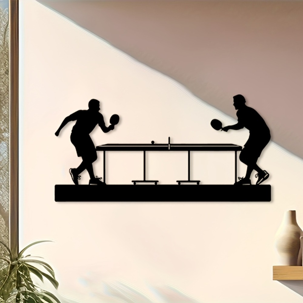 Iron Wall Art Table Tennis Pla - Table Tennis Athlete 评论和价格