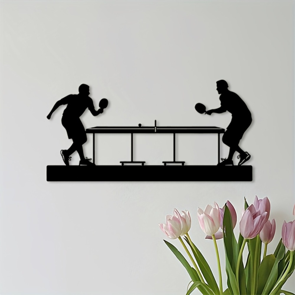 Iron Wall Art Table Tennis Pla - Table Tennis Athlete 评论和价格