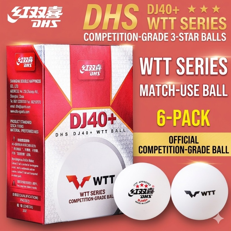 6pcs Original DHS WTT Ping Pon - Table Tennis Daily 评论和价格
