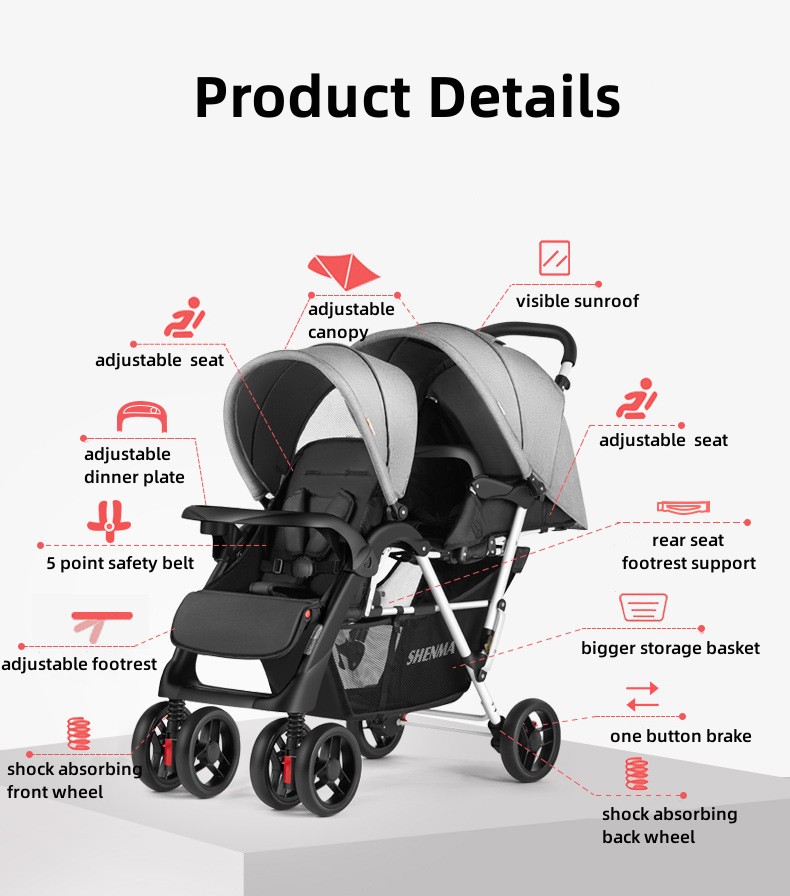 poussette double twin stroller - Table Tennis Double 评论和价格