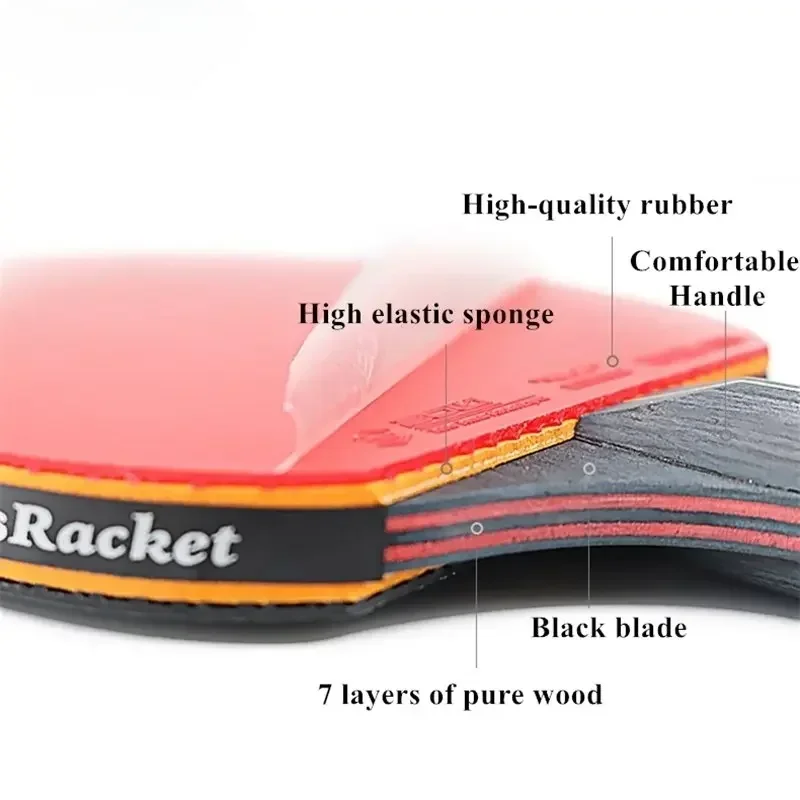 6 Star Table Tennis Racket 2PC - Table Tennis History 评论和价格