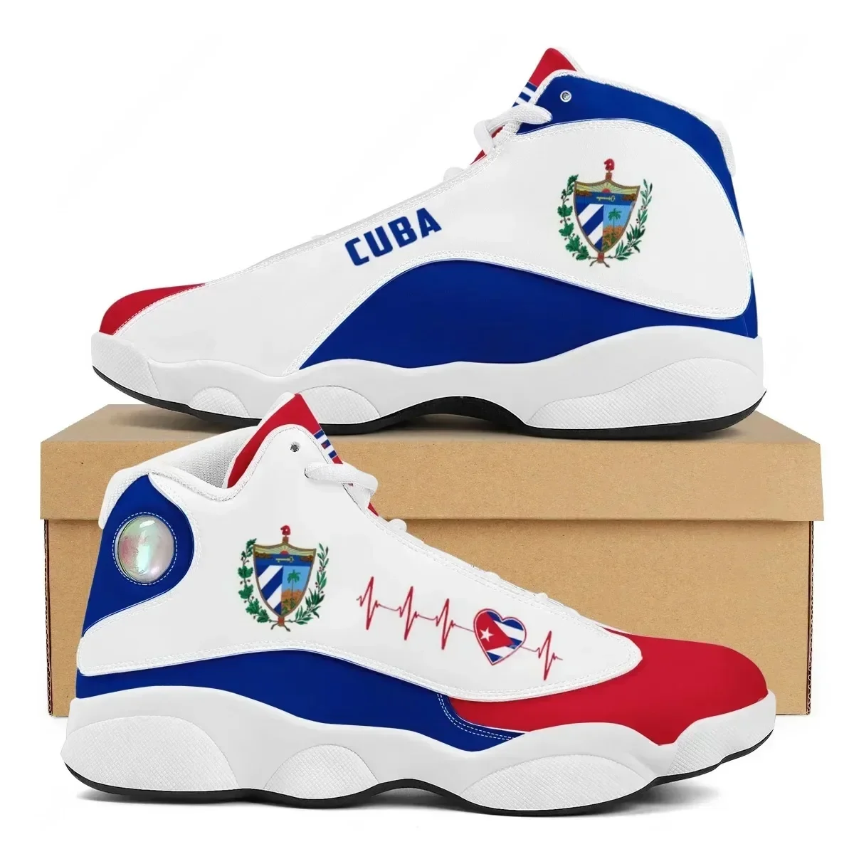 CUBA Flag Print Cool Men Baske - Table Tennis Daily 评论和价格